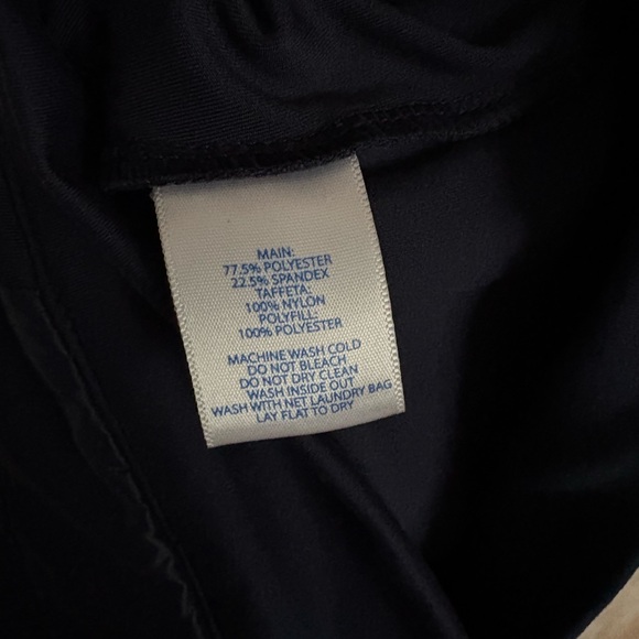 Southern Tide Mixed Media Full Zip Athletic Jacket Navy Blue Womens Sz XL - Picture 5 of 5